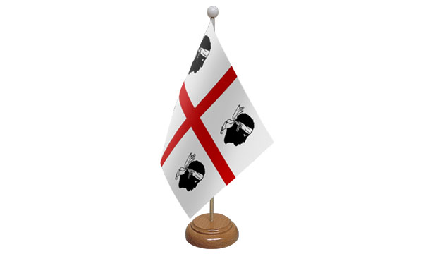 Sardinia Small Flag with Wooden Stand